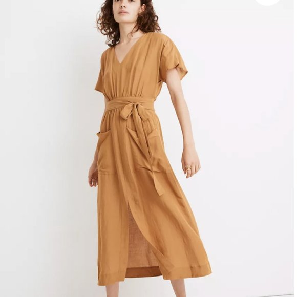 Madewell Dresses & Skirts - NWT!!! Madewell Linen Midi Dress, 2